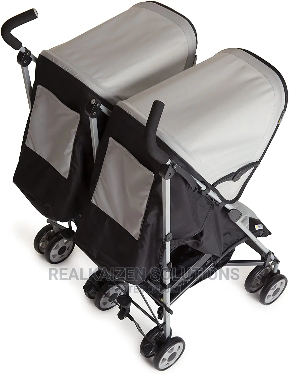 Original Hauck Twin Turbo Duo Stroller Caviar Stone 36kg