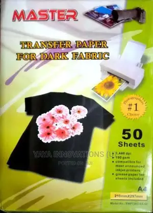 100pcs Dark Light Transfer Papers for Tshirts