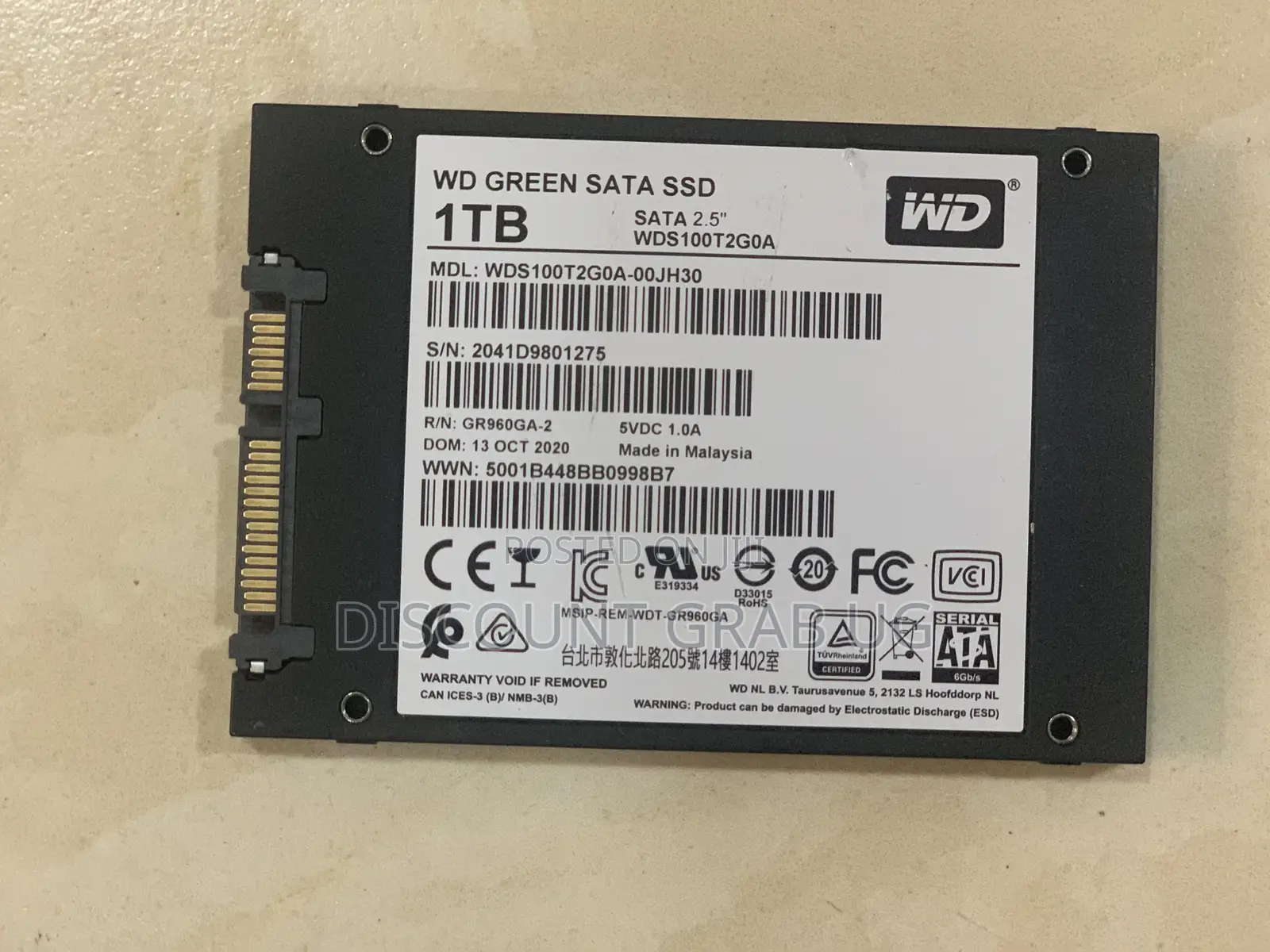 WD Green 1tb Sata Ssd