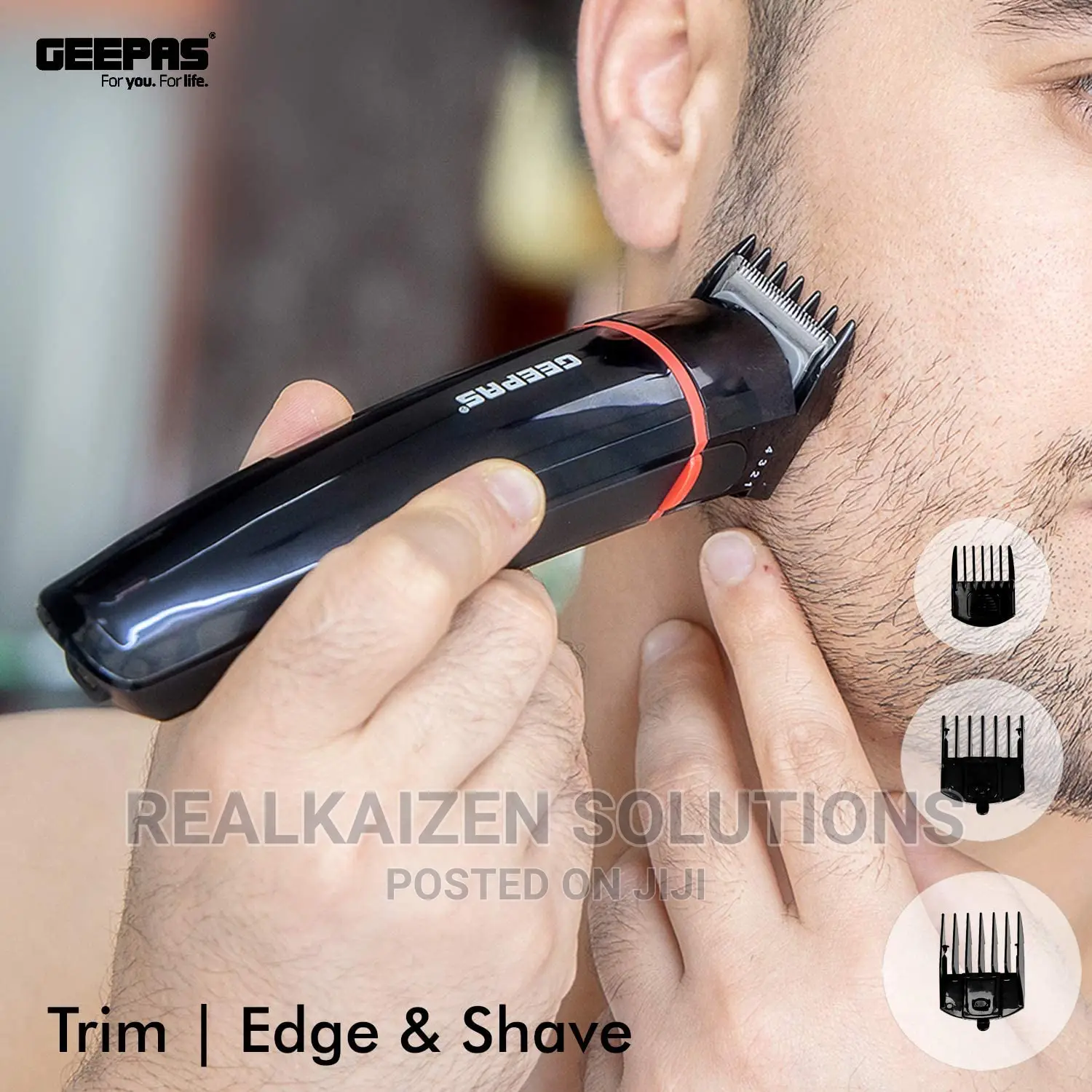 Geepas 7 in 1 Cordless Rechargeable Hair Trimmer