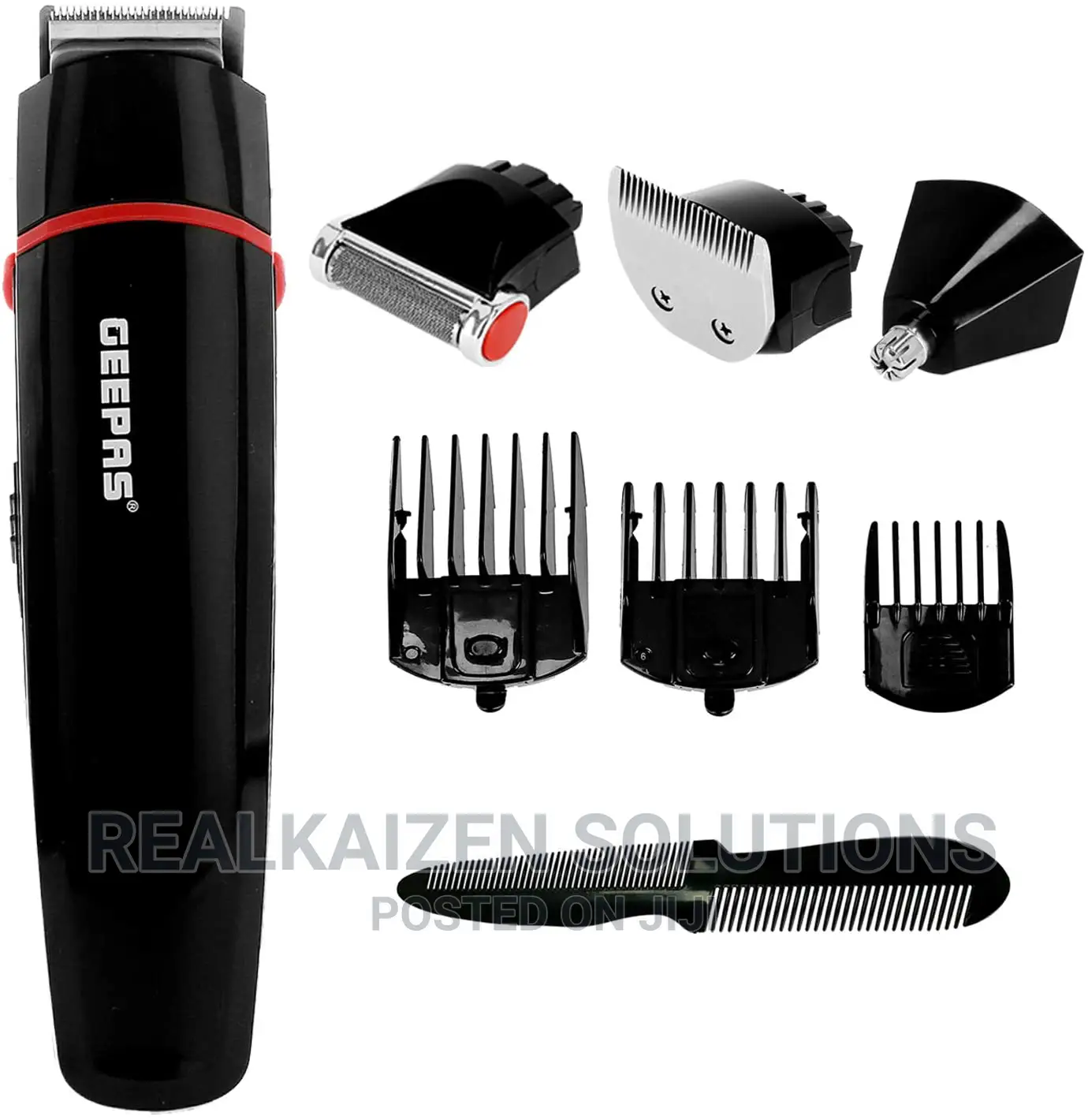 Geepas 7 in 1 Cordless Rechargeable Hair Trimmer