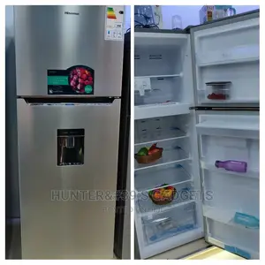 Hisense Double Door 419 Liters Silver With Water Dispenser