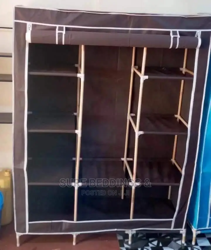 3 Columns Wooden Wardrobe