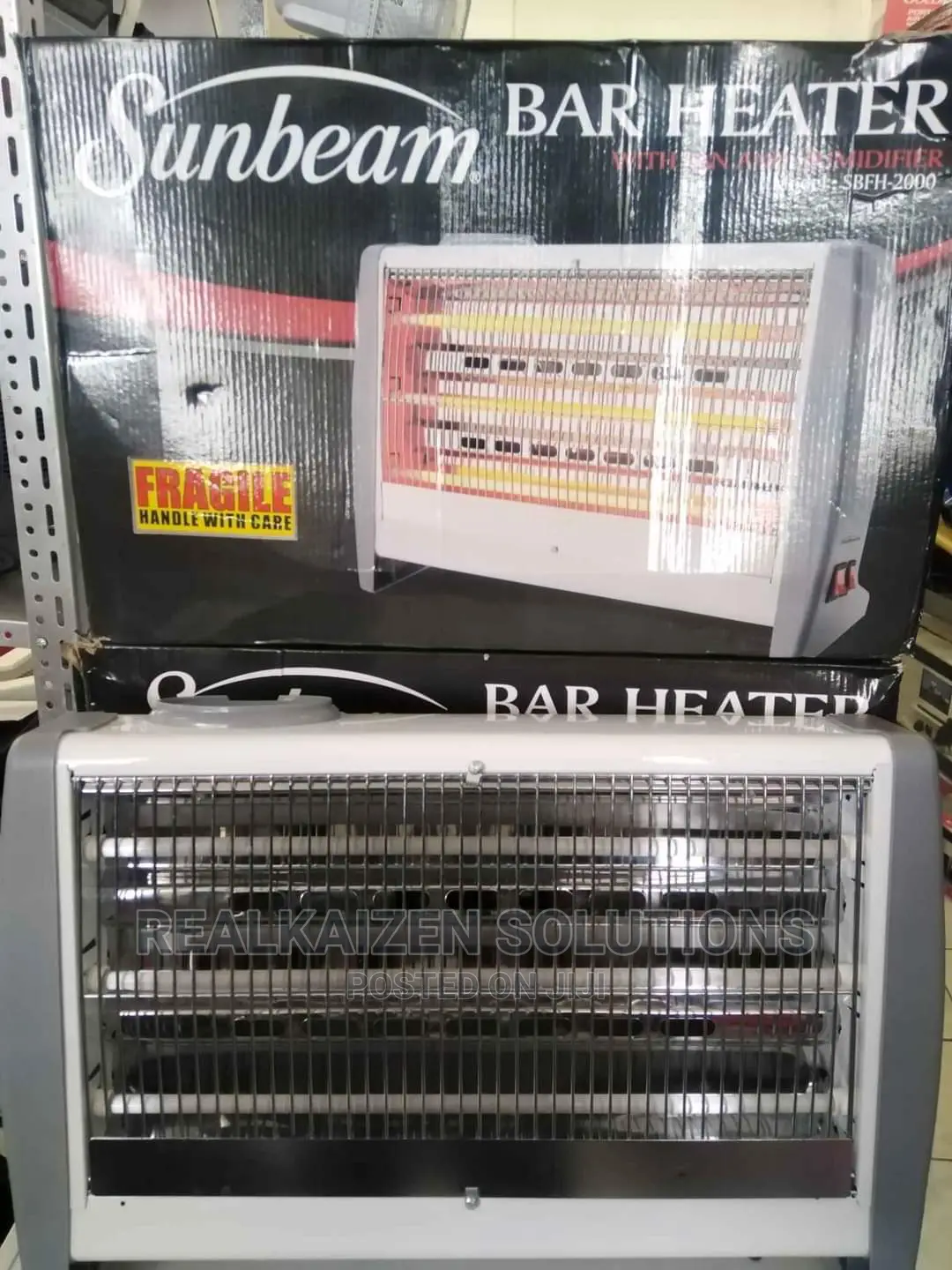 Sunbeam 3 Bar Ceramic Heater With Fan Humidifier 2000W