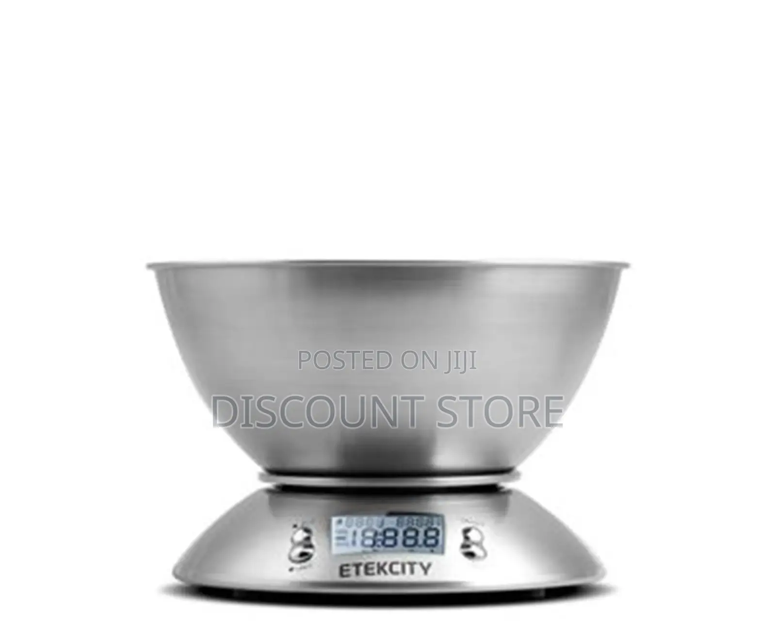 Stainless Kitchen Scales With a Bowl 