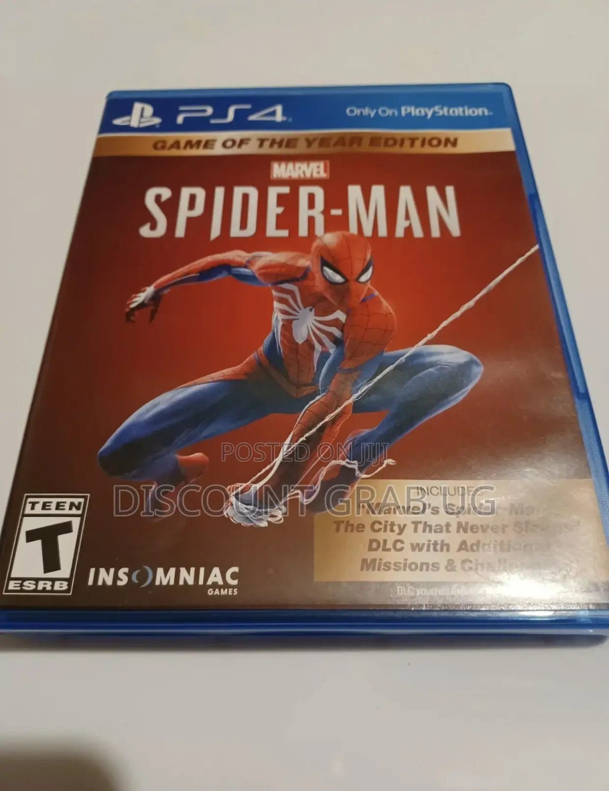 Spider Man Ps4 Game Disc