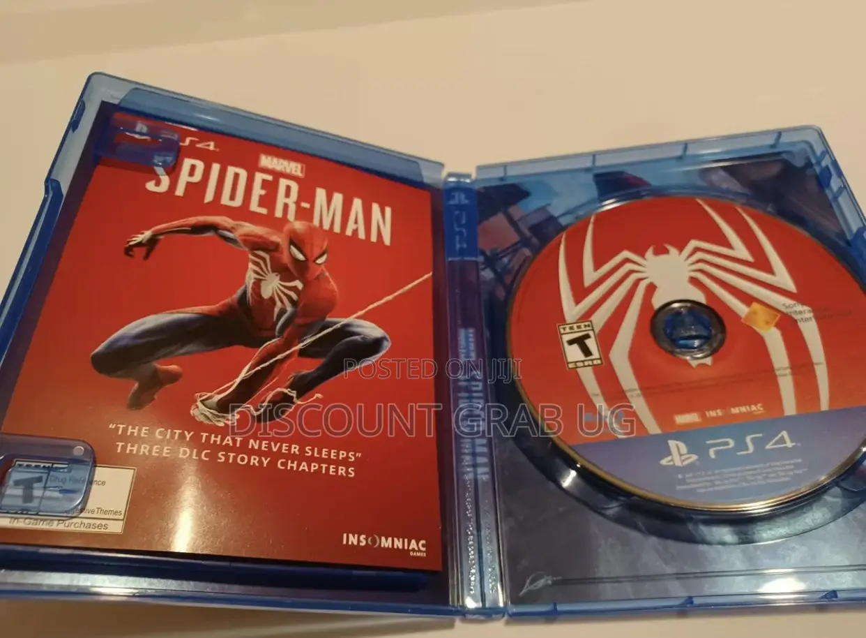 Spider Man Ps4 Game Disc