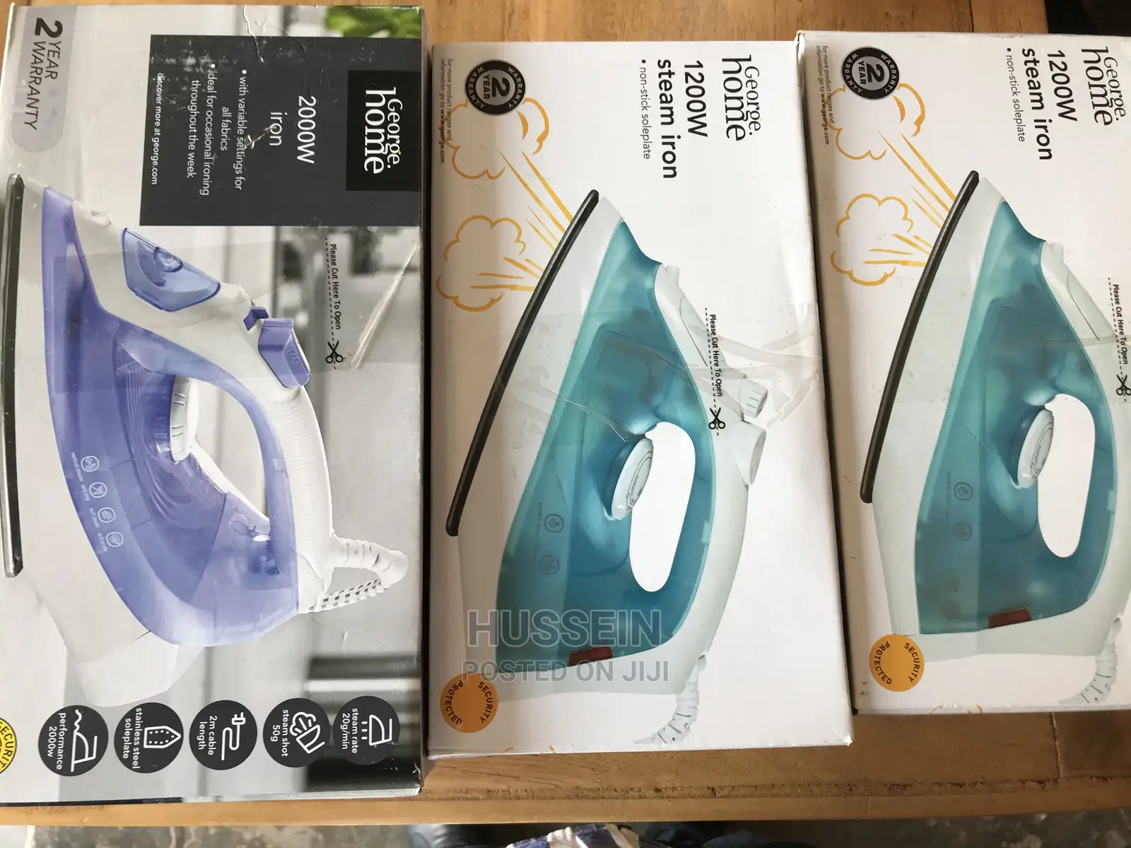 Flat Iron Steam 1200W Blue