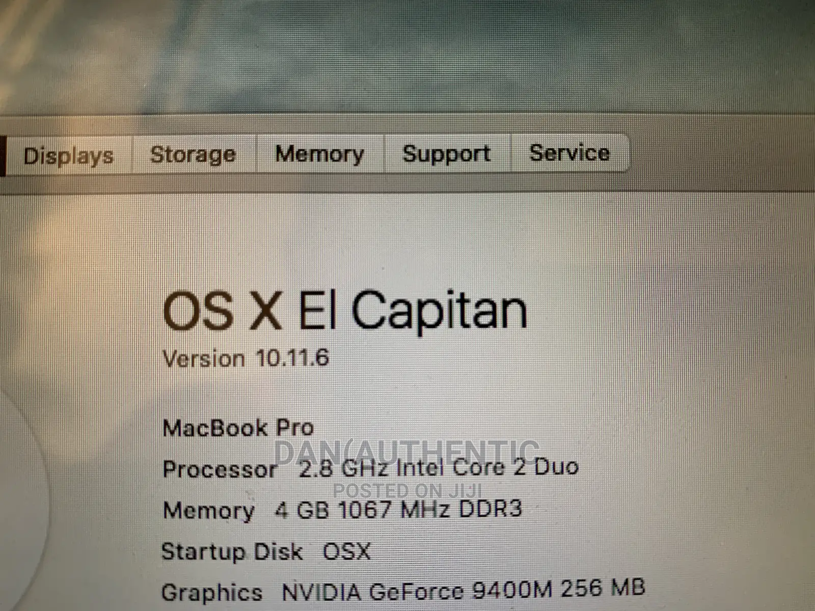 Laptop Apple MacBook 2010 4GB Intel Core 2 Duo HDD 320GB