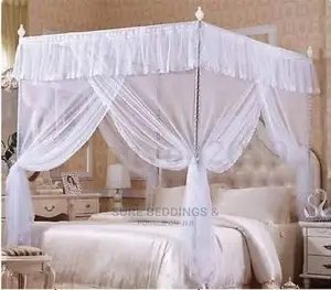 Original 4 Stands Metalic Mosquito Net