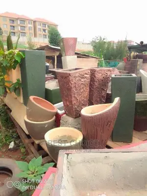 Customized Concrete Planters,Compound Designing.