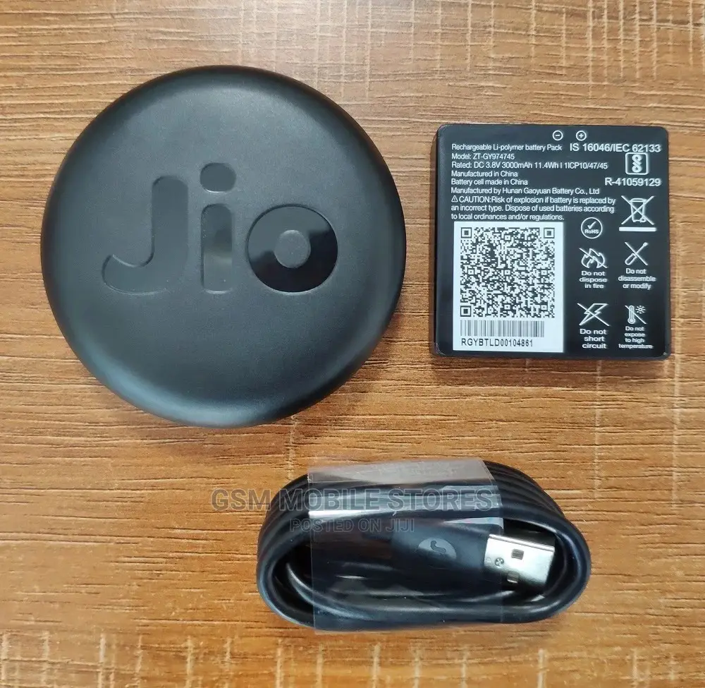 Jio 4GLTE Potable Mobile Wifi 3000mah for All Networks