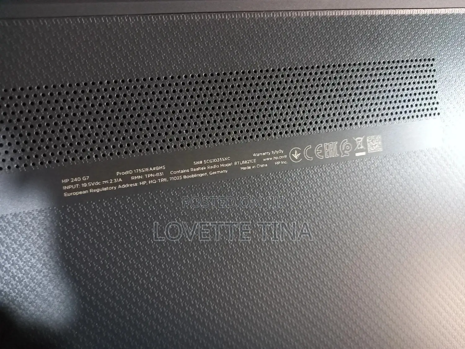 New Laptop HP 240 G6 4GB Intel Celeron HDD 500GB
