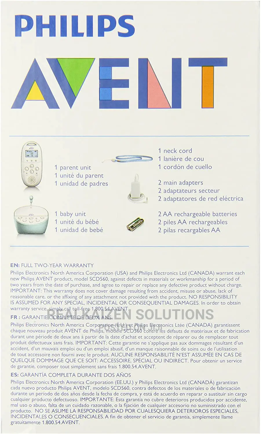 Philips AVENT DECT Audio Baby Monitor