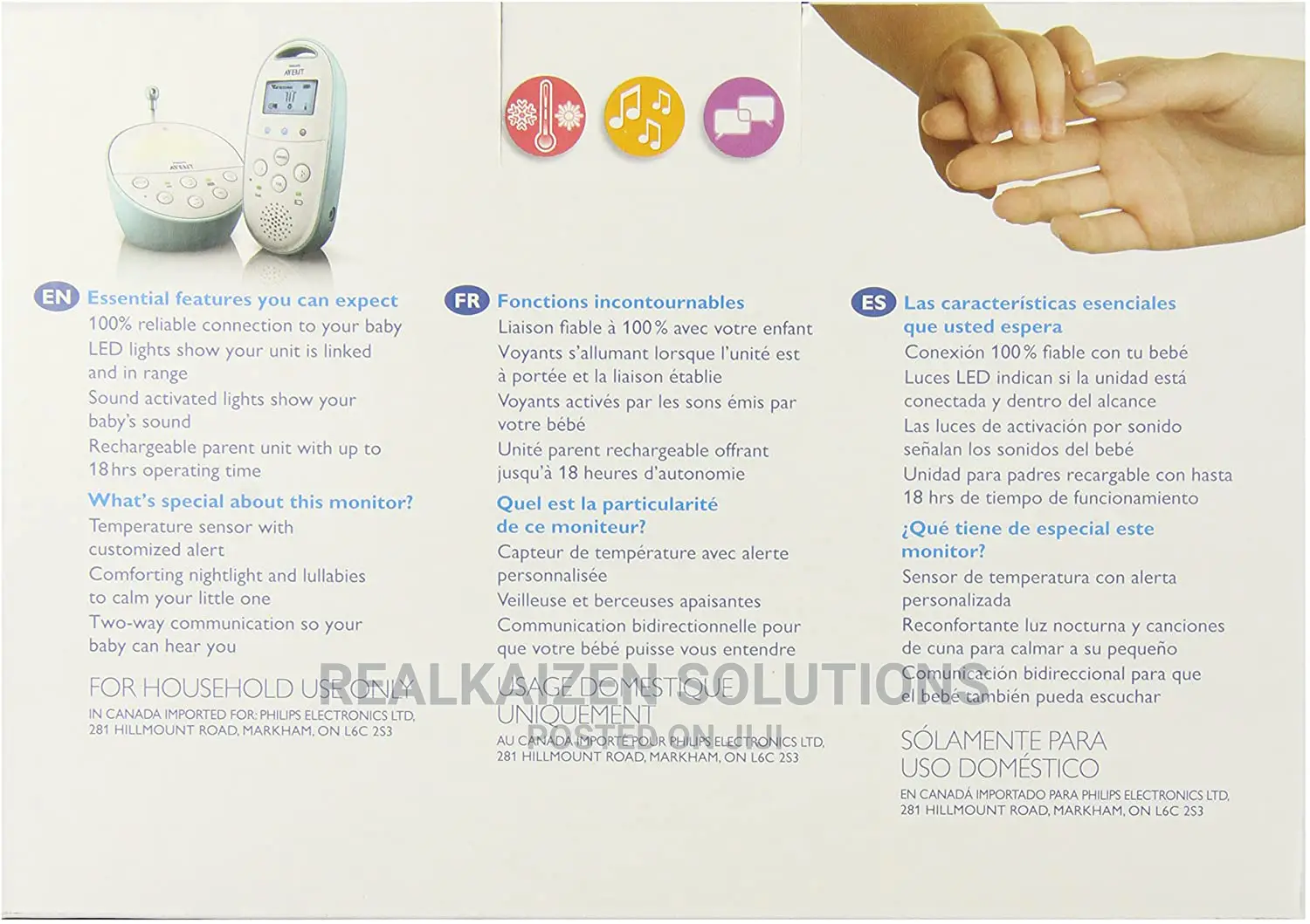 Philips AVENT DECT Audio Baby Monitor