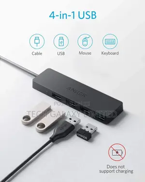 Anker 4-Port USB 3.0 Hub, Ultra-Slim Data USB Hub