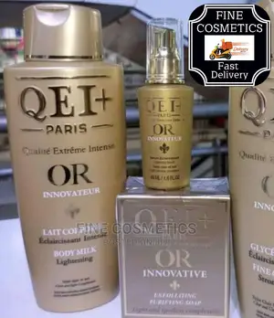 ORIGINAL QEI+ Gold OR Innovative Set of Lotion, Serum + Soap
