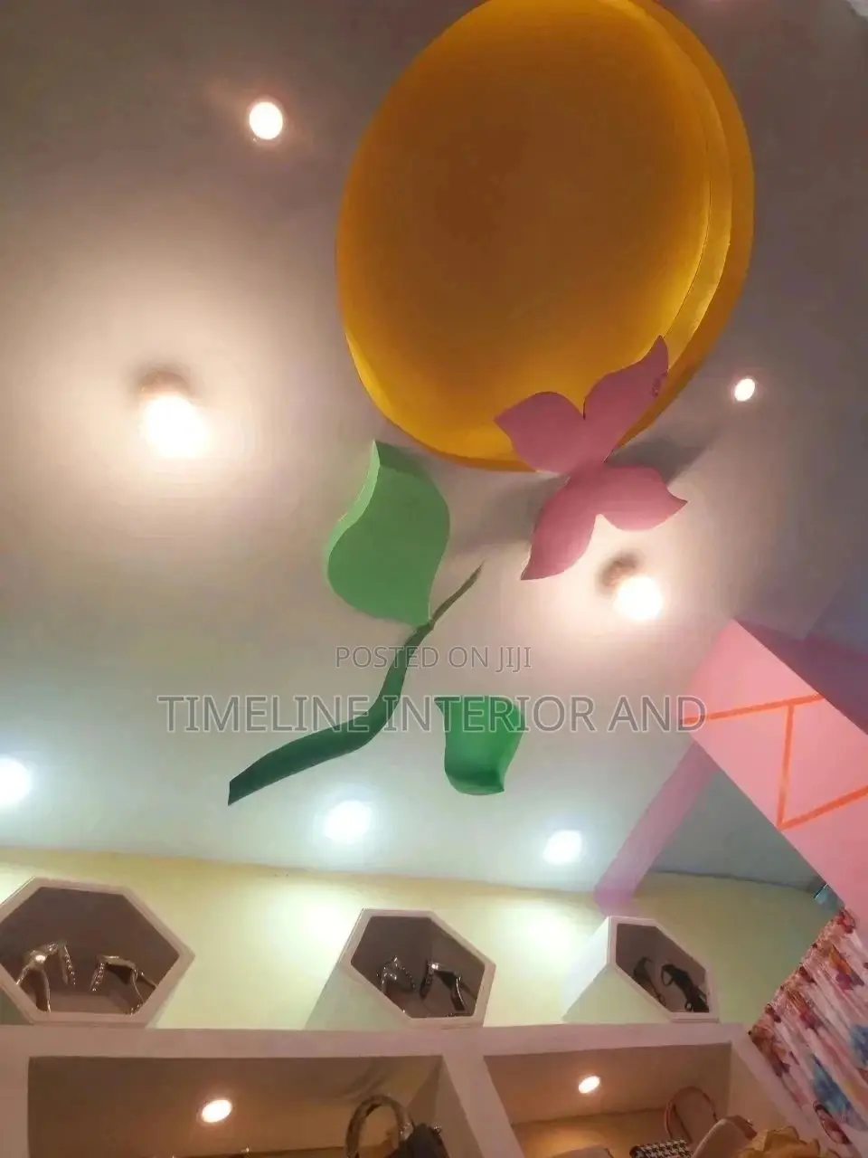 Flowery Gypsum Ceilings Design 41