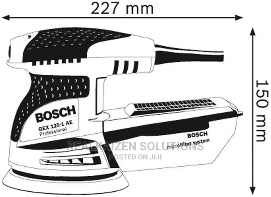 German BOSCH Random Orbital Heavy Duty Professional Sander