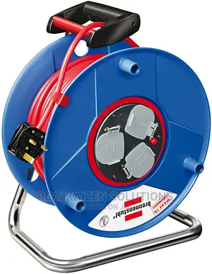 German Brennenstuhl 3-Way Heavy Duty Socket Cable Reel 50M