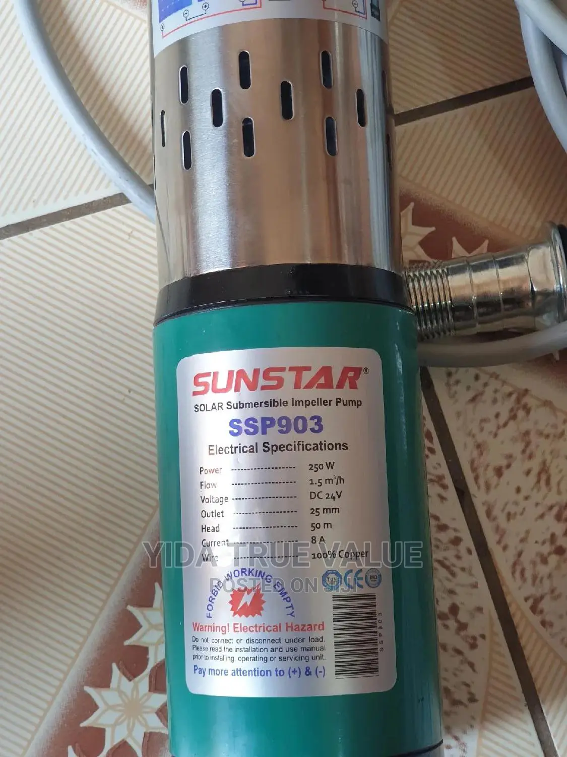 Solar Submersible Impeller Pump Sunstar