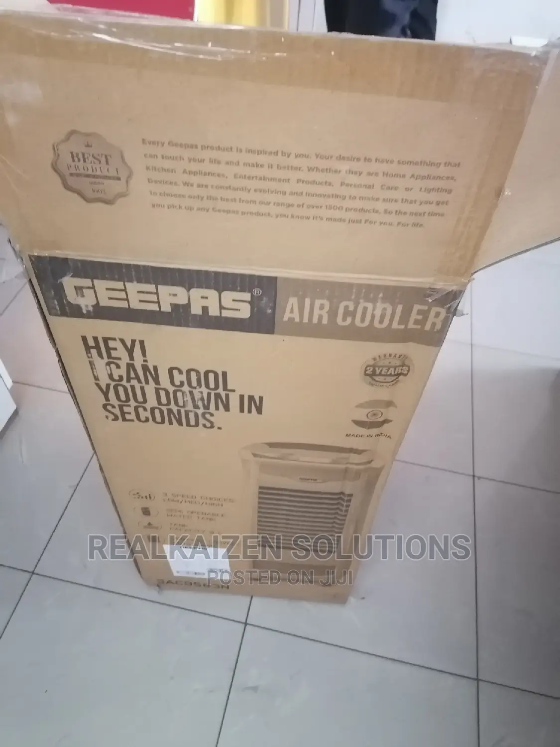 Geepas 9L 3 Speed Air Cooler 68W