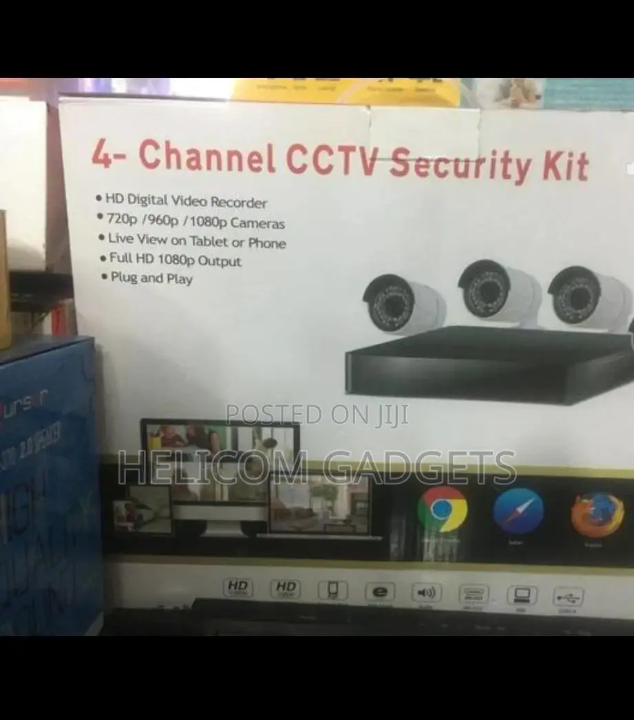 4 Channel CCTV Security Kit