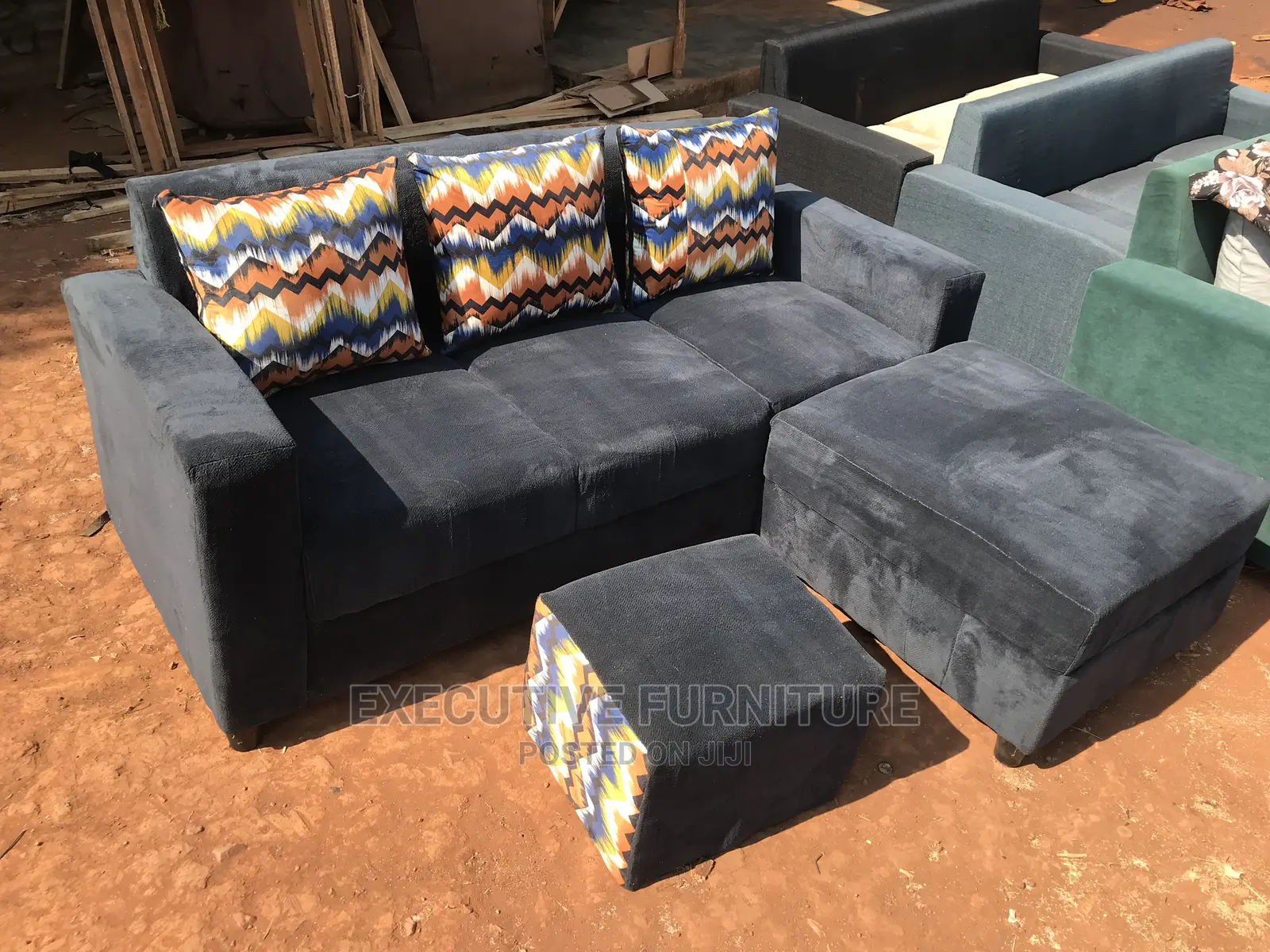 Mini Blue L Sofa