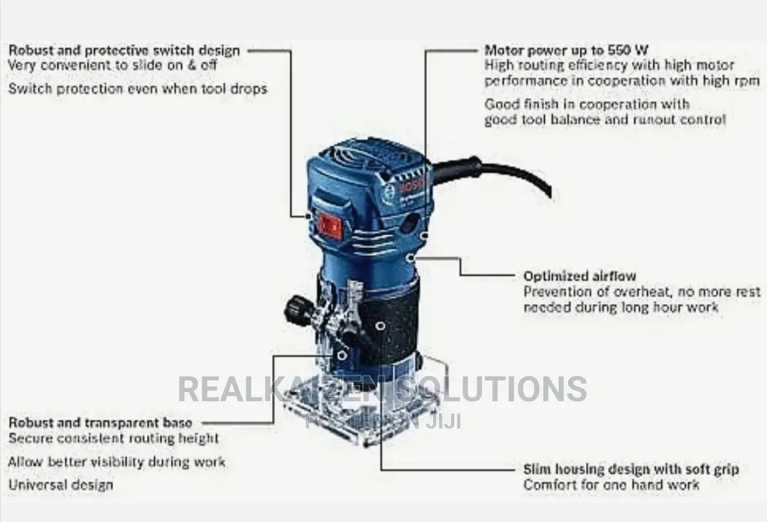 German Bosch Professional Palm Router 550W