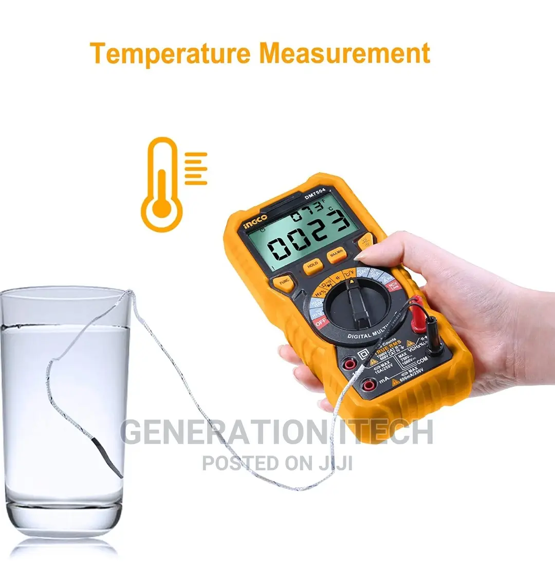 Ingco Digital Multimeter-Measures AC DC - Double Fused