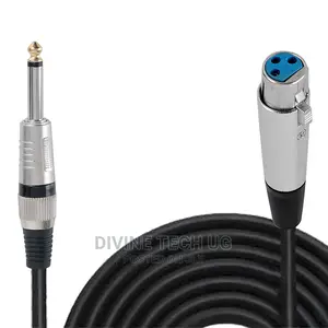 10 Meter XLR Female 6.35mm to 1/4 Inch TRS Jack Cable