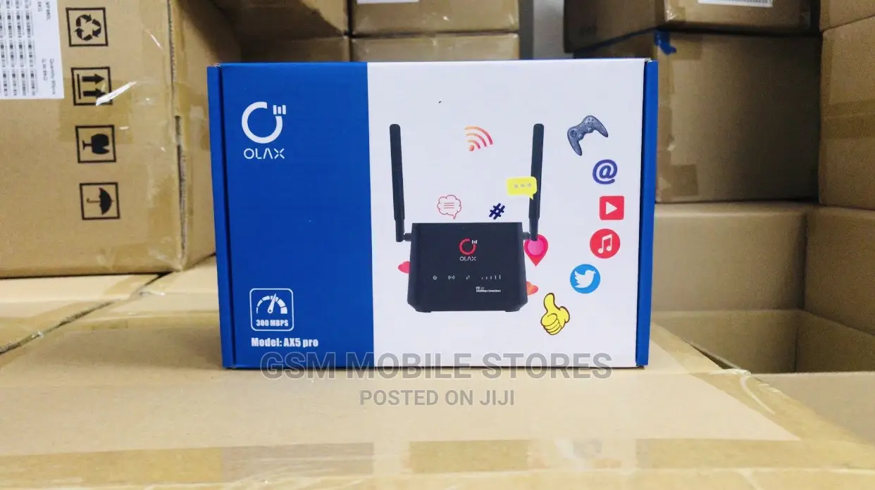 Olax AX5 Pro 4GLTE CPE Rechargeable Router for All Networks