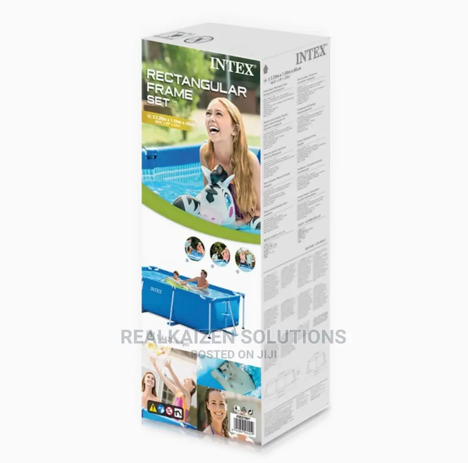 Intex Metal Frame Rectangular Pool 2.2m X 1.5m