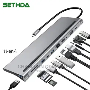 11in1 Type C Hub Expansion Dock Laptop Docking Station HDMI