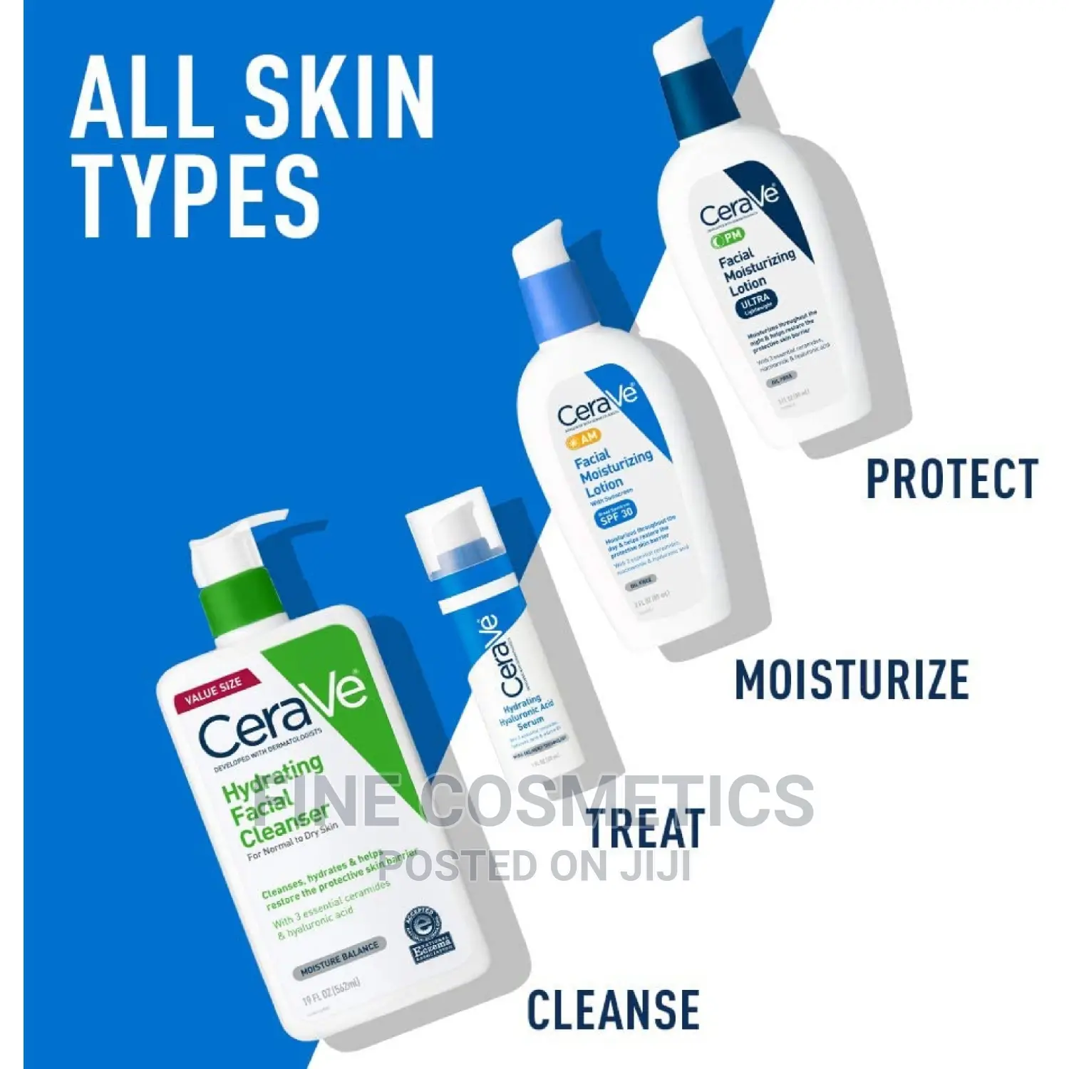 1pc Cerave AM or PM Face Sunscreen Moisturizing Lotion SPF30