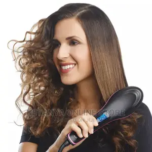 Hair Brush Straightener.