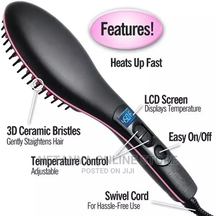 Hair Brush Straightener.
