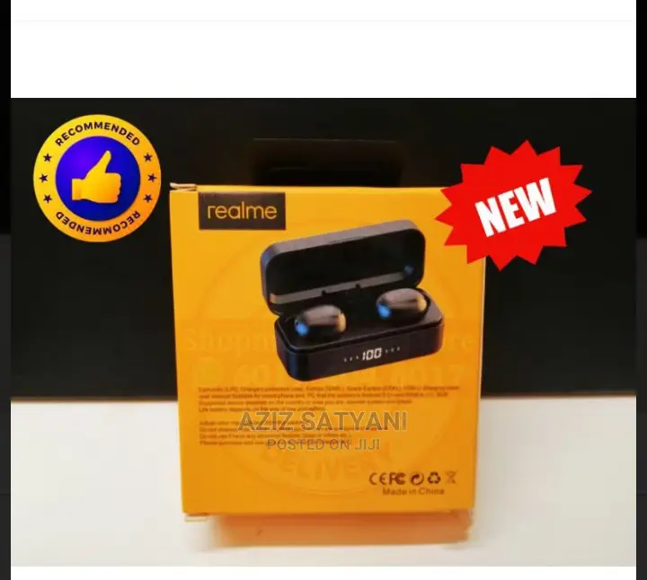 Realme TWS 3D Audo Air Mx True V5.0 Wireles Earbds Bluetooth