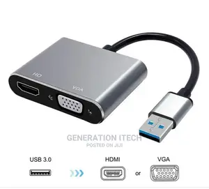 USB 3.0 to HDMI + VGA Adapter for Windows 7/810