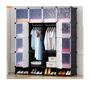 4 Column Plastic Wardrobe