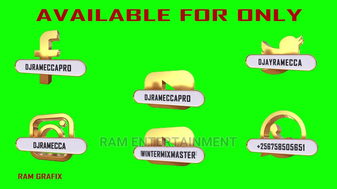 Dj 2D Animation Logos, Lowerthirds, Mixtape Posters Etc