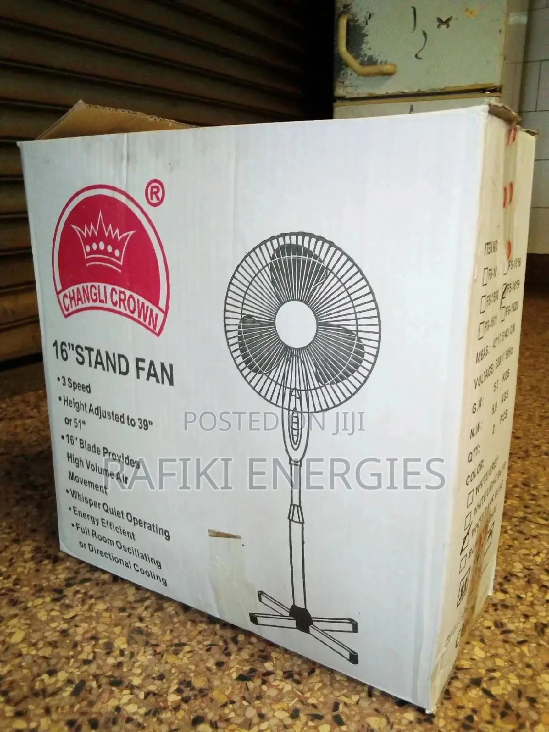Changli Crown Stand Fan - 16"