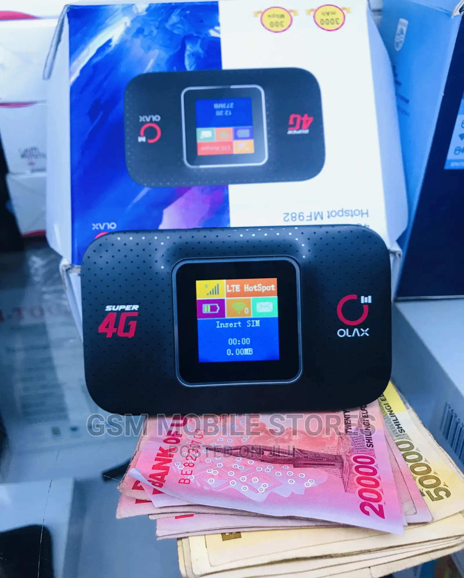 OLAX 4GLTE Mobile Wifi 3000mah Battery With Screen Display
