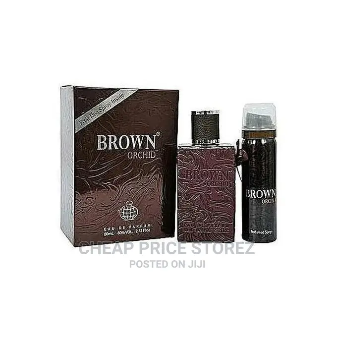 Brown Perfume for Men EDP - 80ml + Deo Spray Inside