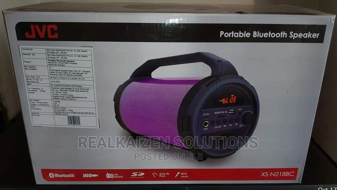 JVC Wireless Bluetooth Party Speaker