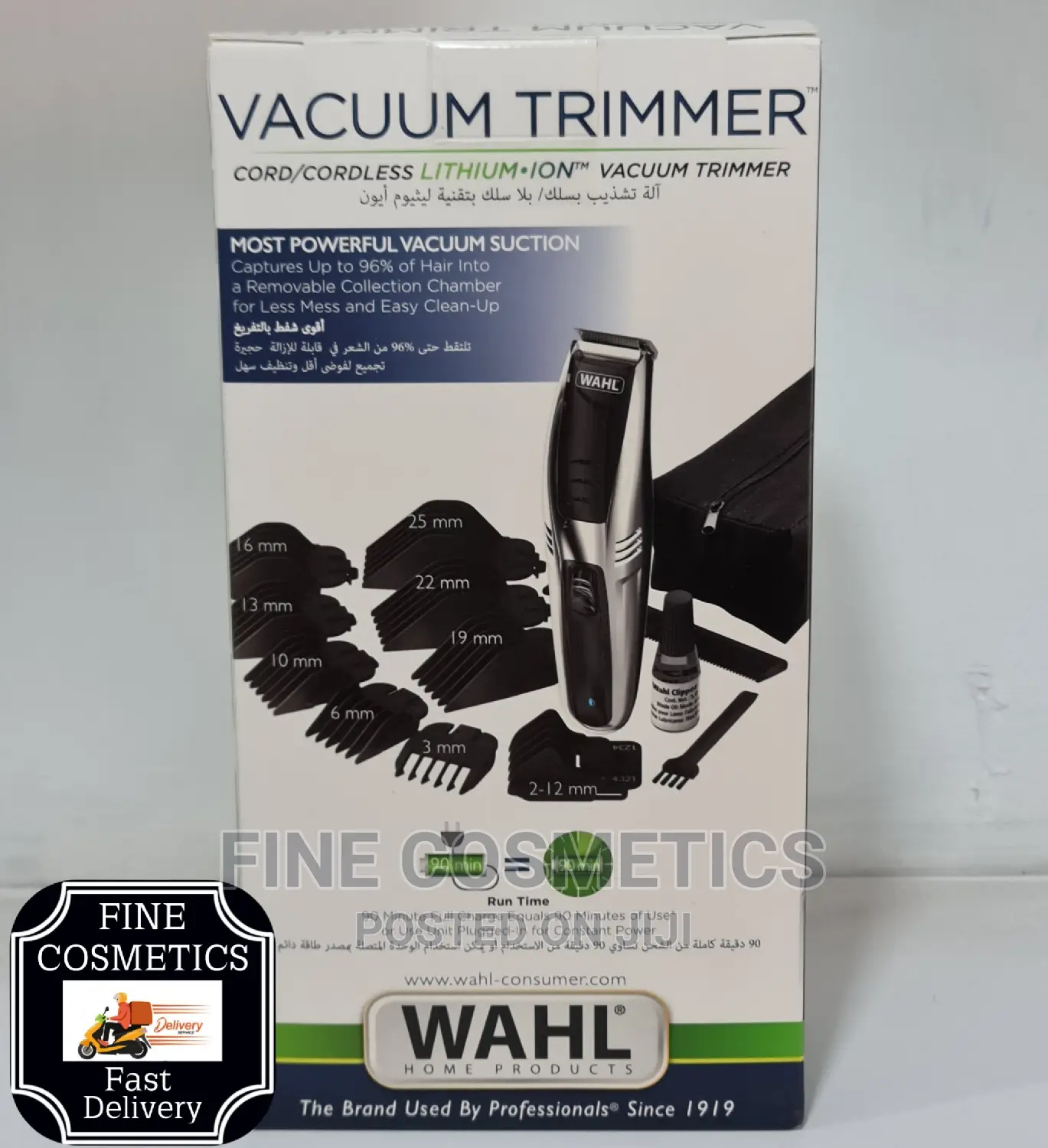 WAHL Vacuum Hair Trimmer Rechargeable Home Shaving Tools