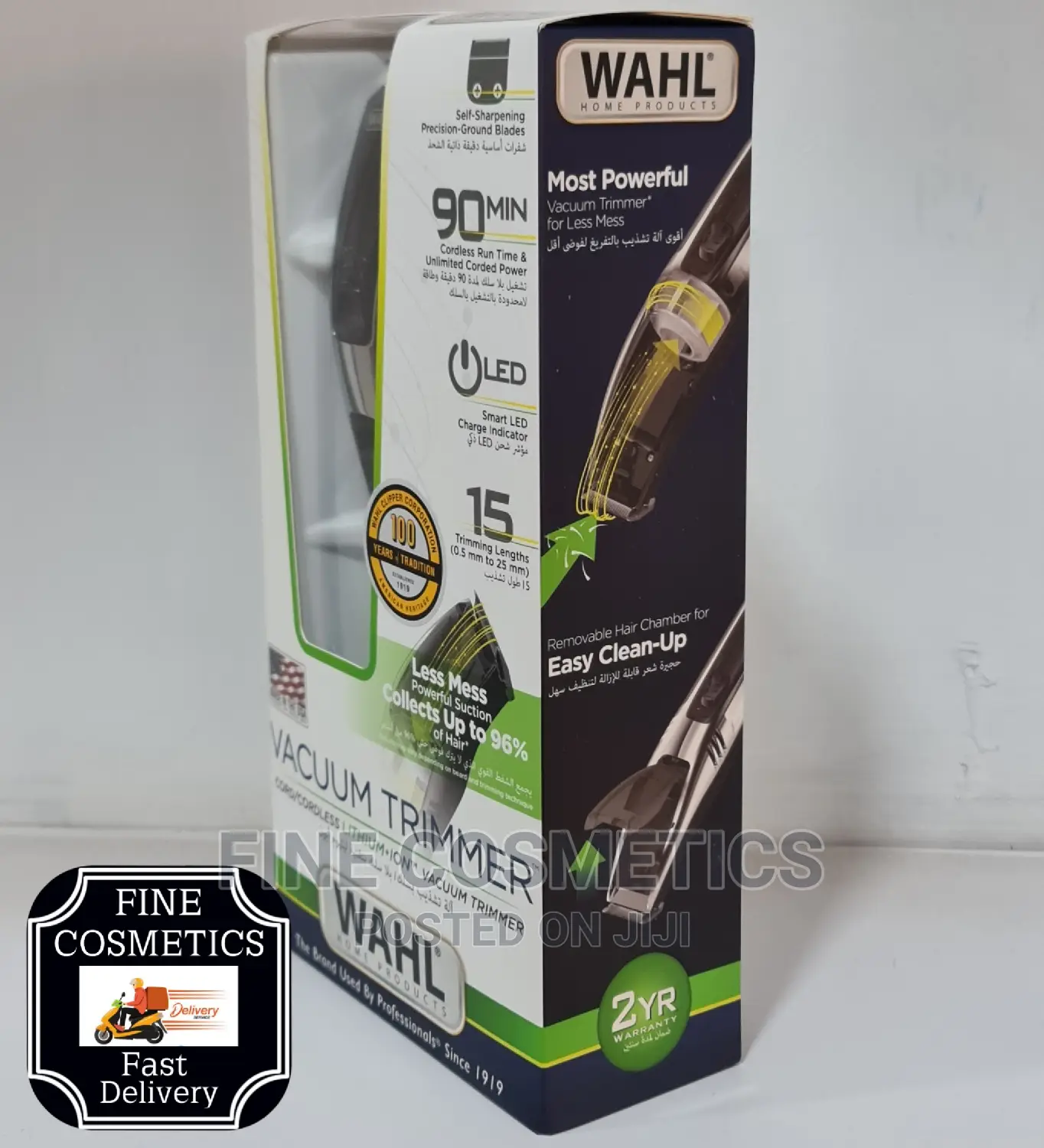 WAHL Vacuum Hair Trimmer Rechargeable Home Shaving Tools