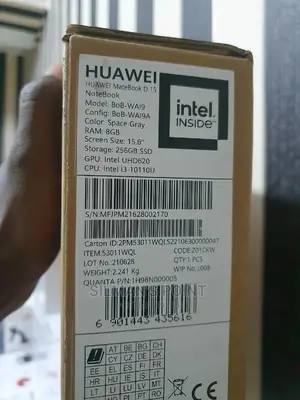New Laptop Huawei Matebook D 15 8GB Intel Core I3 SSD 256GB