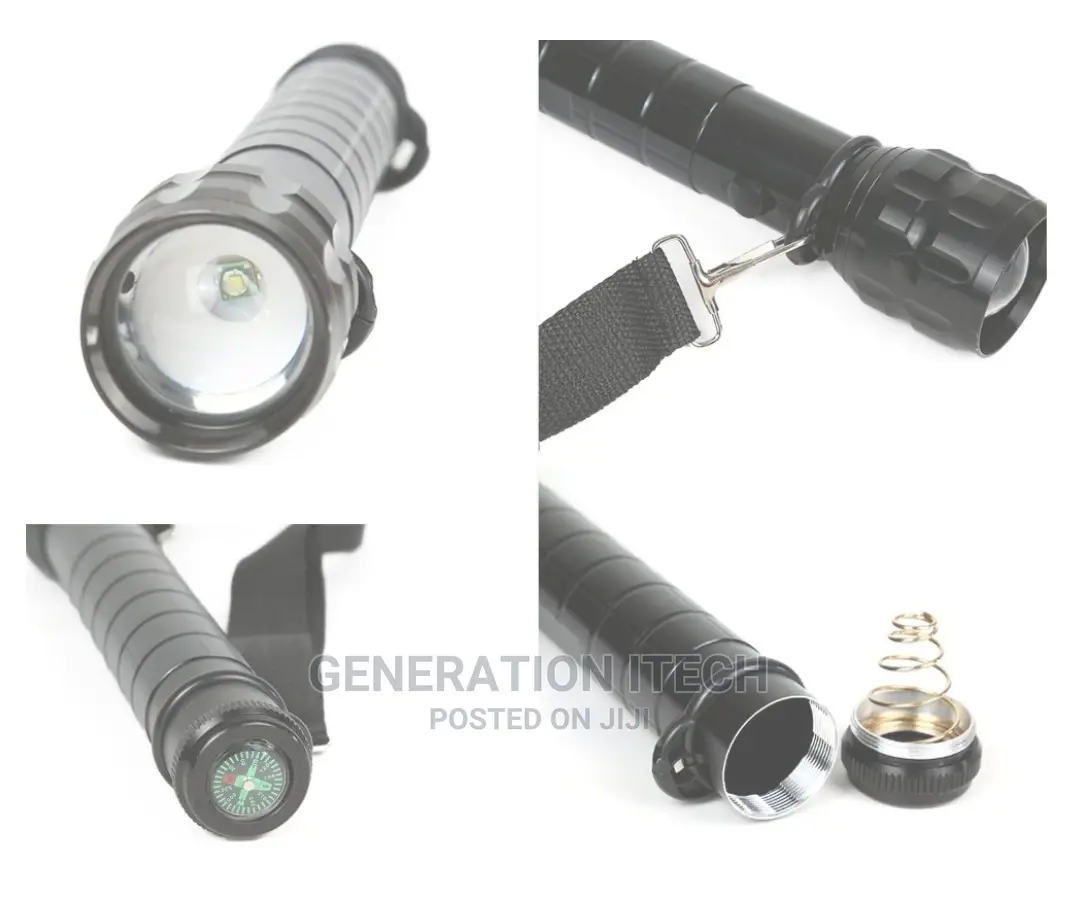 Led Recheable Flash Light With High Luminance -With Cells