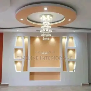 Gypsum Ceiling and TV Wall Unit 234